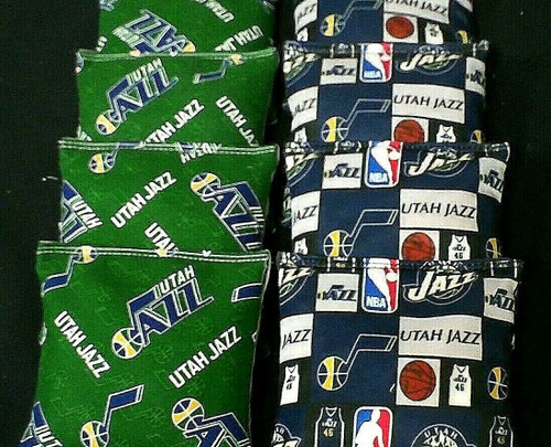 Utah Jazz (Version 2) Cornhole Bags - Set of 8