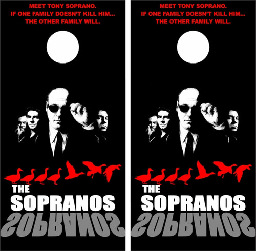 The Sopranos Version 2 Cornhole Wraps - Set of 2