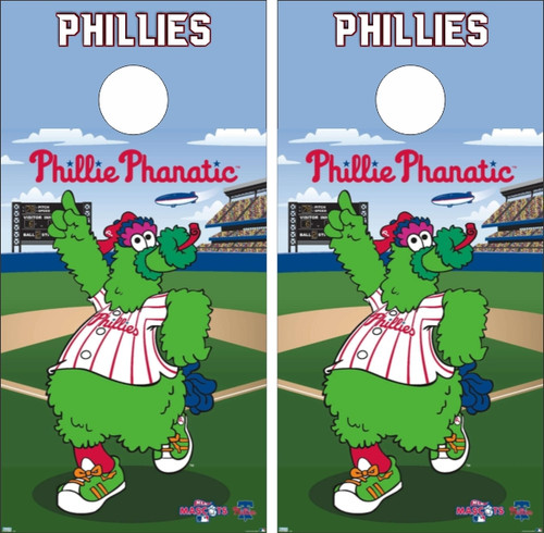 Phillie Phanatic Version 3 Cornhole Wraps - Set of 2