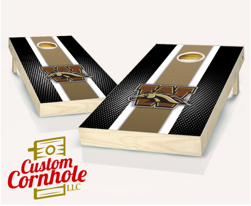 Western Michigan Broncos Striped Cornhole Set with Bags