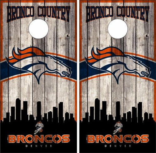 Broncos Football Cornhole Set with Bags