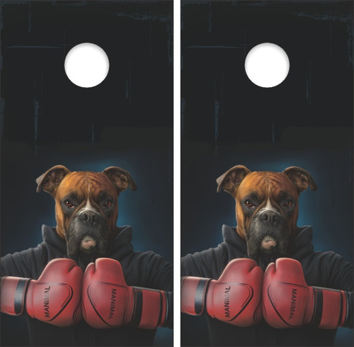 Boxer Cornhole Wraps - Set of 2