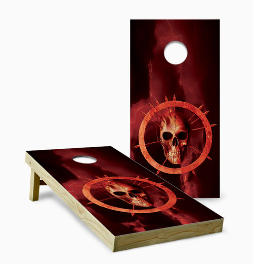 Blood Ring Cornhole Set with Bags