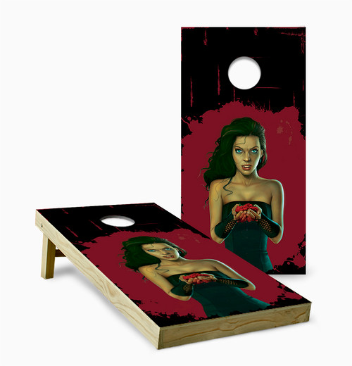 Blood Roses Cornhole Set with Bags