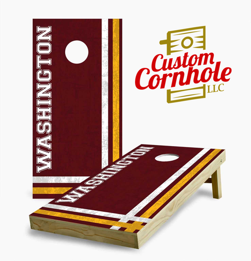 Washington Commanders Four Stripe Cornhole Set with Bags