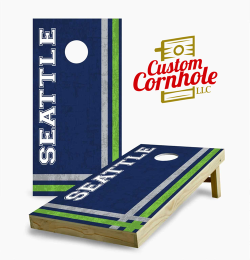 Seattle Seahawks Four Stripe Cornhole Set with Bags