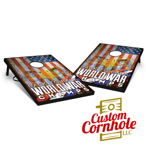 Tailgate Back to Back World War Champs Cornhole Set with Bags