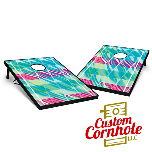 Tailgate Cool Wave Cornhole Set with Bags