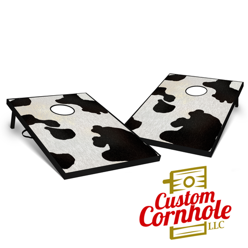Tailgate Cowhide Cornhole Set with Bags