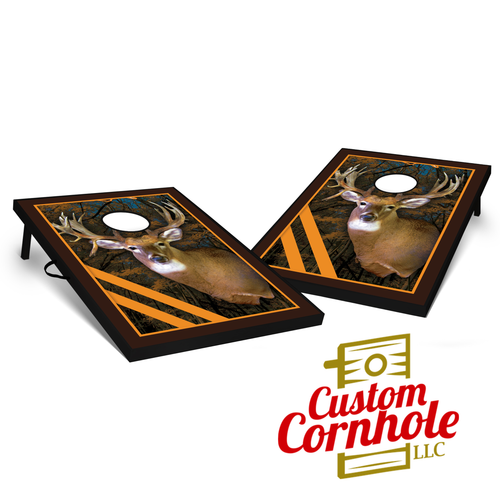 Tailgate Framed Deer Cornhole Set with Bags