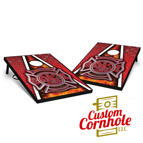 Tailgate Fireman Cornhole Set with Bags