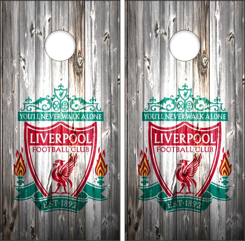 Liverpool F.C. Version 2 Cornhole Wraps - Set of 2