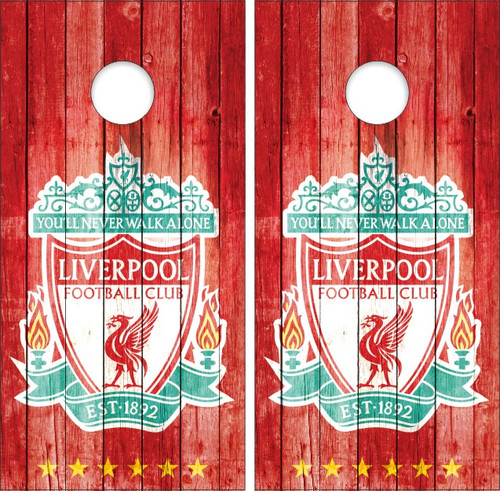 Liverpool F.C. Version 3 Cornhole Wraps - Set of 2