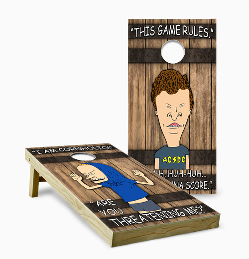 Beavis and Butthead Version 7 Cornhole Set with Bags