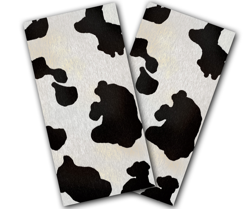 Cowhide Cornhole Wraps - Set of 2