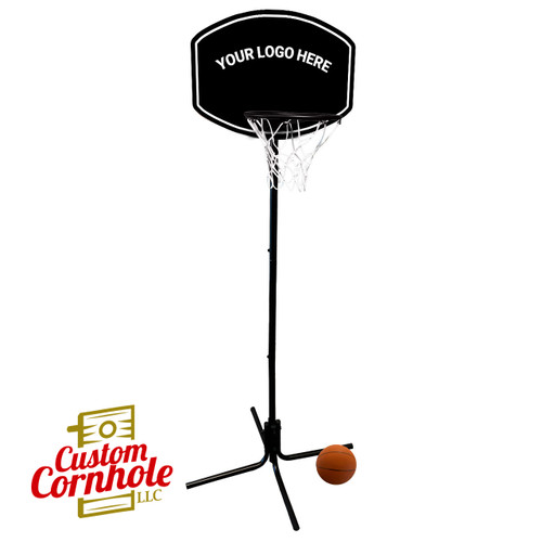 Atlanta Hawks Standing Basketball Hoop - Custom Cornhole, LLC