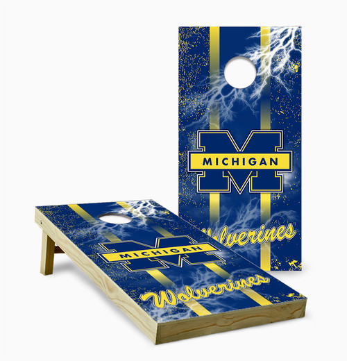 キャロルコレット　メイプルレーン Michigan Wolverines Version 14 Cornhole Set with Bags - Custom