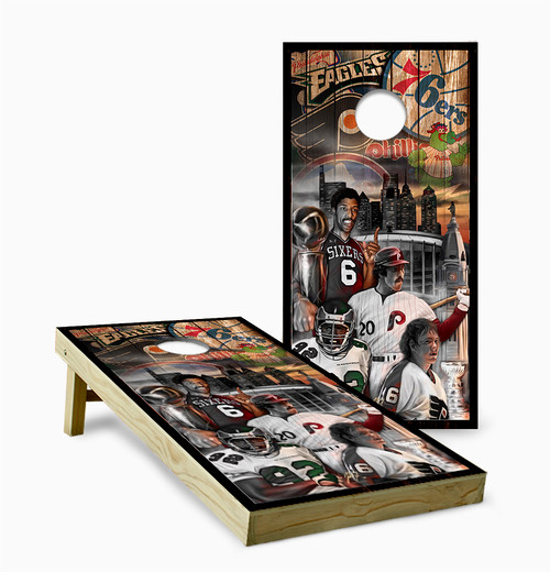Philadelphia Sports Version 7 Cornhole Set with Bags - Custom