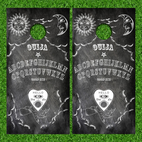 Ouija Board Version 2 Cornhole Wraps - Set of 2