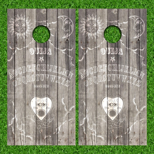 Ouija Board Version 5 Cornhole Wraps - Set of 2