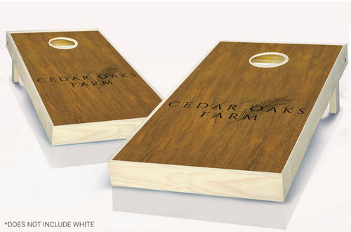 Glen Thomas' Custom Cornhole Set with Bags