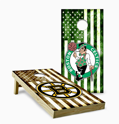 Boston Bruins Version 8 Cornhole Set with Bags - Custom Cornhole, LLC
