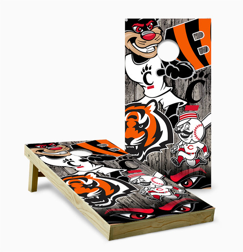 Cincinnati Sports Cornhole Set with Bags - Custom Cornhole, LLC