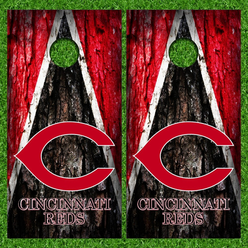 Cincinnati Reds Version 6 Cornhole Wraps - Set of 2