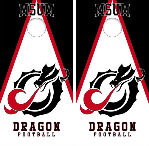 Minnesota State Moorhead Dragons Cornhole Wraps - Set of 2 Minnesota State Moorhead Dragons Cornhole Wraps - Set of 2