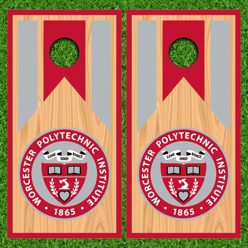 Worcester Polytechnic Institute Version 2 Cornhole Wraps - Set of 2