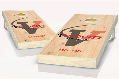 Velocity Machine's Custom Cornhole Set with Custom Bags (Schroeder)