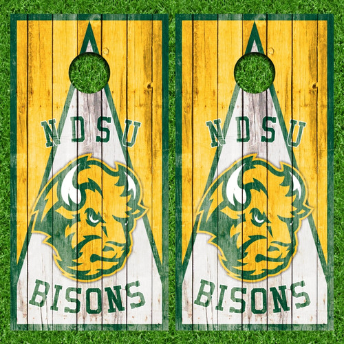 North Dakota Bisons Version 5 Cornhole Wraps - Set of 2