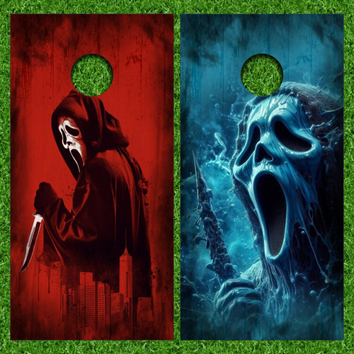 Scream Cornhole Wraps - Set of 2