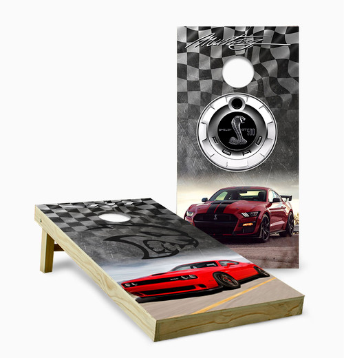 Charger Hellcat Cornhole Set with Bags