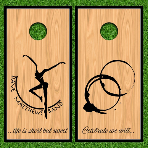 Dave Matthews Version 4 Cornhole Wraps - Set of 2