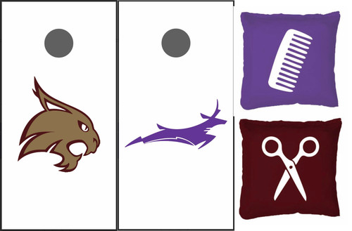 Codi Wallrath's Custom Cornhole Set with Custom Bags