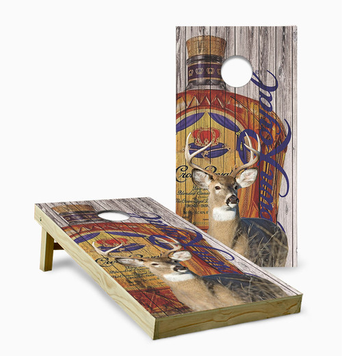 Crown Royal Deer Buck Cornhole Set with Bags