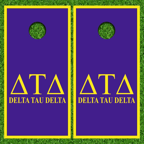 Delta TAU Delta Cornhole Wraps - Set of 2