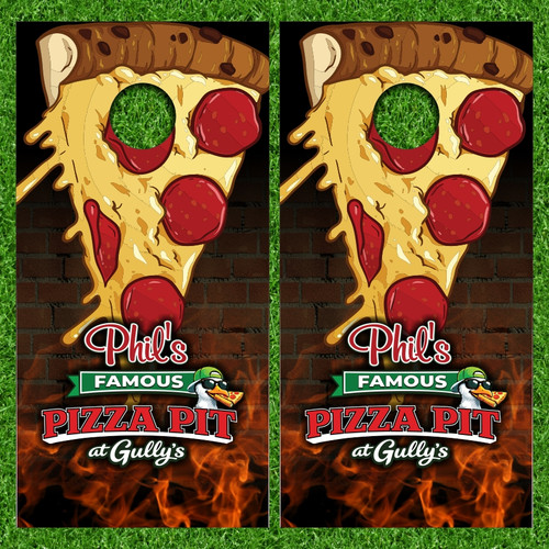 Anthony Bruno's Custom Cornhole Wraps - Set of 2 (Design #5)