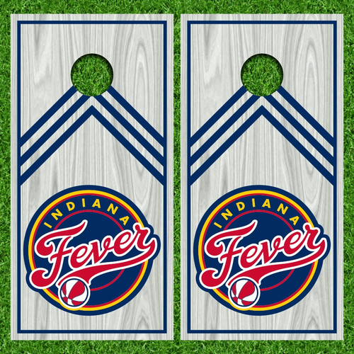 Indiana Fever Version 3 Cornhole Wraps - Set of 2