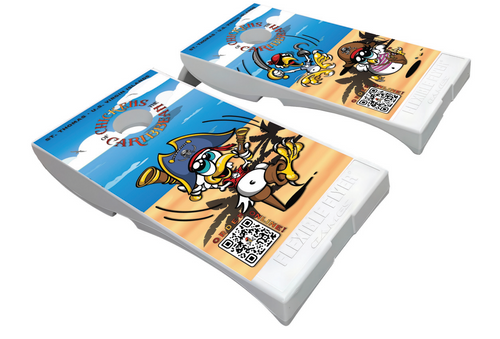 Jonny Tindall's Custom All-Weather Cornhole Set with Bags (Design #2)