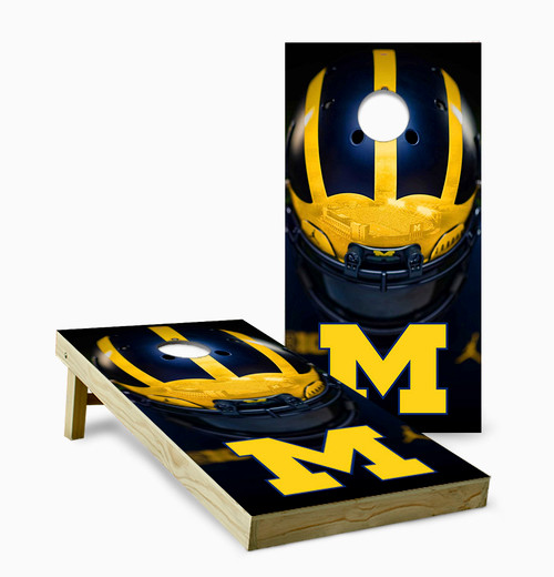 Michigan Wolverine Version 19 Cornhole Set with Bags