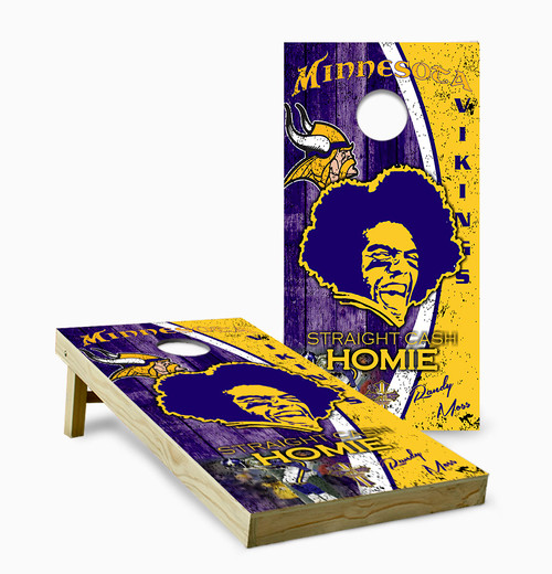 Minnesota Vikings Straight Cash Homie Cornhole Set with Bags