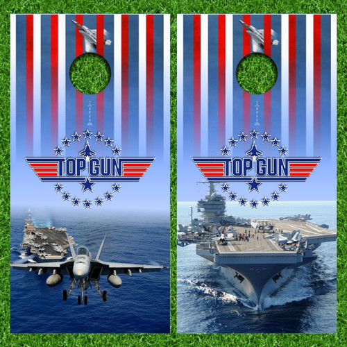 Top Gun Version 8 Cornhole Wraps - Set of 2