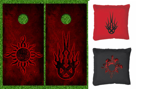 Jason Fowler's Custom Cornhole Set with Custom Bags