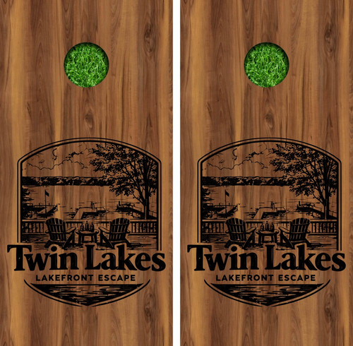 Joseph Rychecky's Custom Cornhole Wraps - Set of 2 (Design #7)