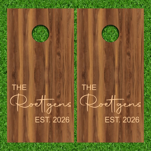 Jeff Hoelscher's Custom Cornhole Wraps - Set of 2 (Design #5)