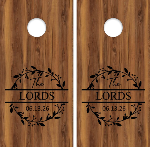 Jeff Hoelscher's Custom Cornhole Wraps - Set of 2 (Design #7)