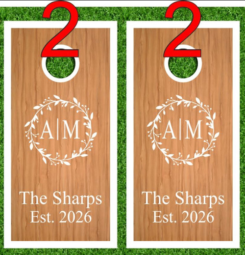 Joel Brady's Custom Cornhole Wraps - Set of 2 (Design #11)