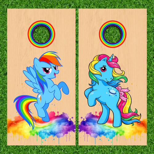 Kelly Hesidenz's Custom Cornhole Wraps - Set of 2 (Design #2)
